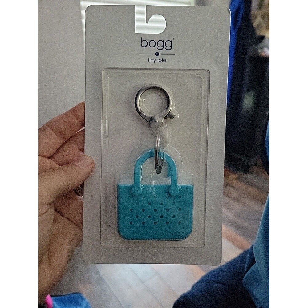 Bogg Bag Tiny Tote Keychain Clip Tiffany Blue/Turquoise GYM - Picture 2 of 4